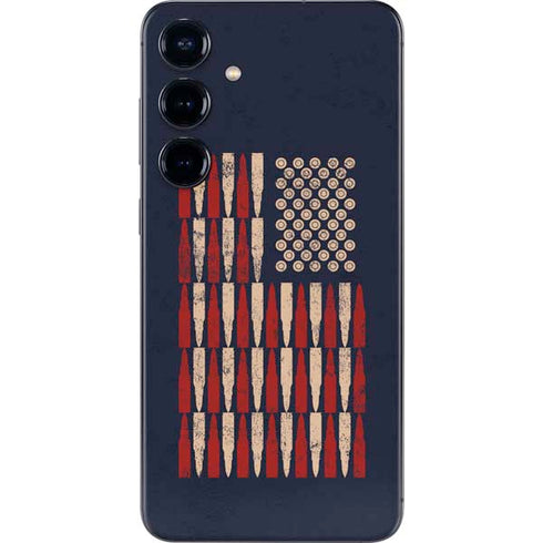 Blue Bullet American Flag Galaxy S25 Skin